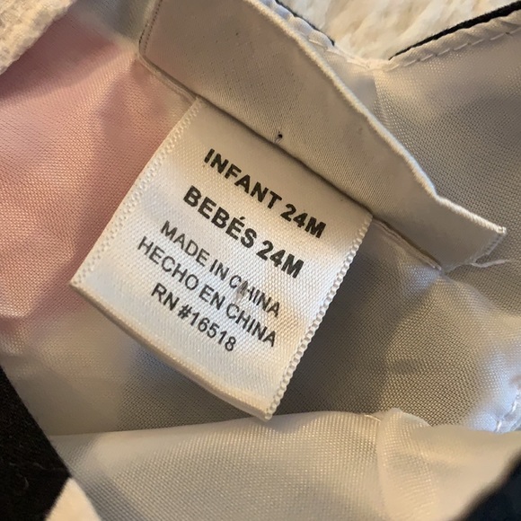 Youngland Black White Pink Polka Dot Dress 24M EUC Ties in back - Picture 8 of 10